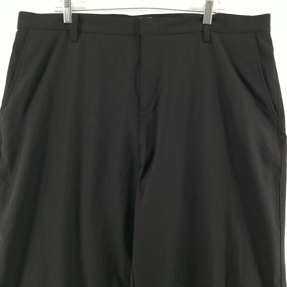 Adidas Pants Men's Size 40  Black Workout Exercise Gym Golf Pockets Athleisure - Picture 2 of 11